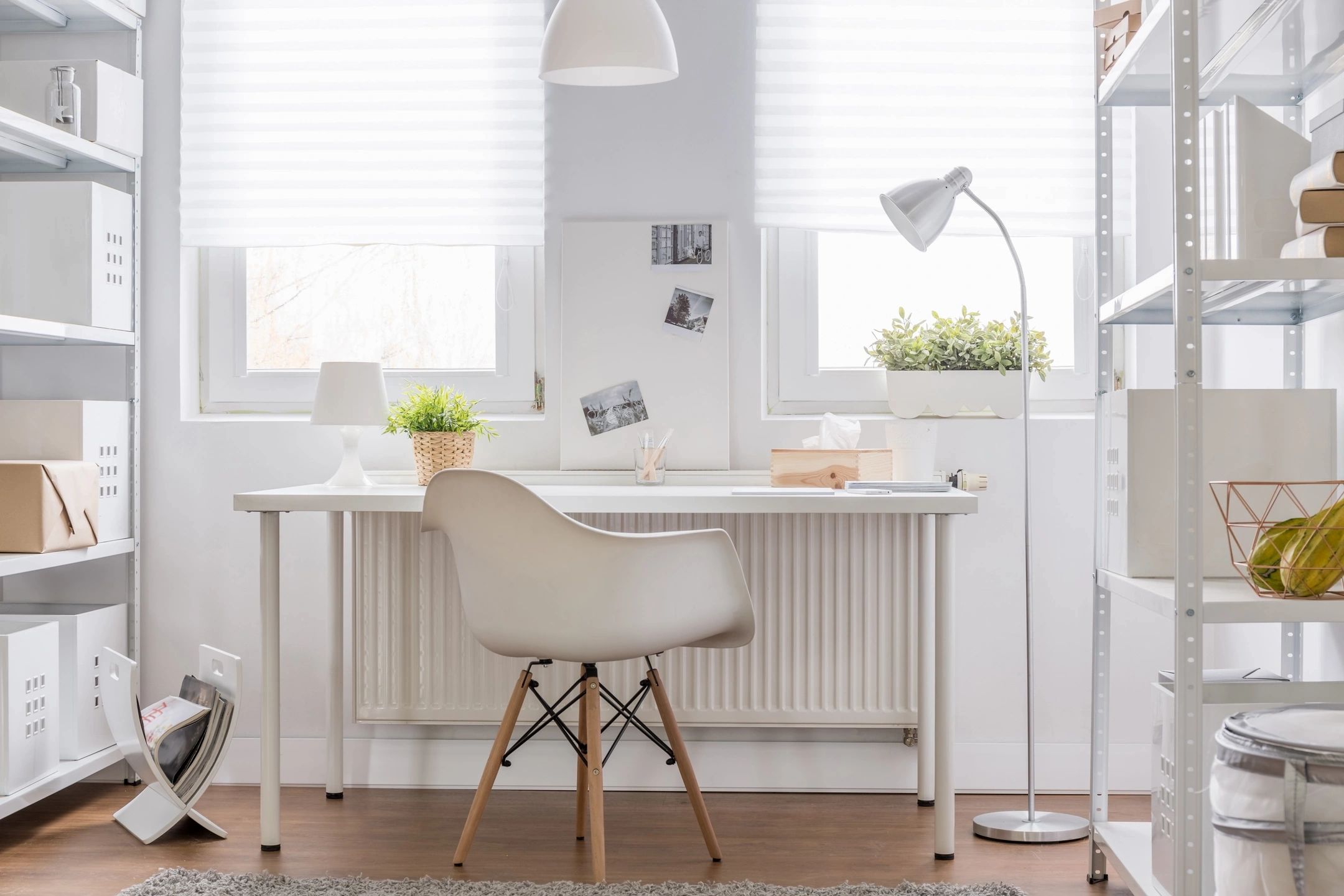 Modern home office workspace